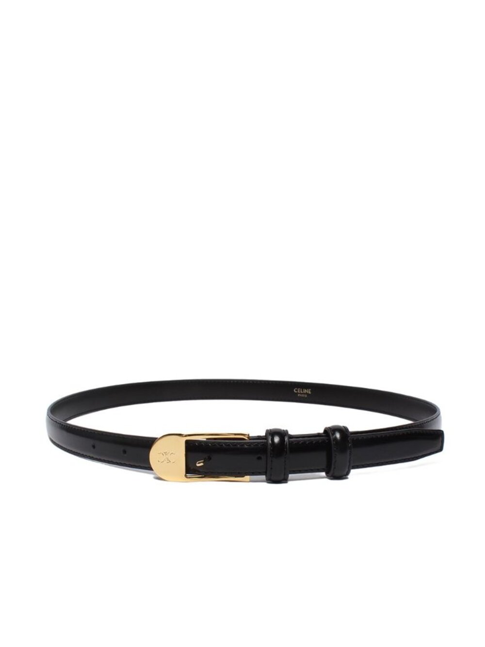 Celine Leather Belt Black